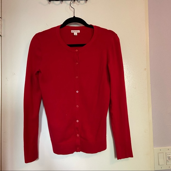 Red Merona Cardigan - Picture 2 of 8